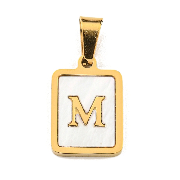 PandaHall Vacuum Plating 304 Stainless Steel Pave Natural White Shell Pendants, Rectangle with Letter Charms, Golden, Letter M...
PandaHall Vacuum Plating 304 Stainless Steel Pave Natural White Shell Pendants, Rectangle with Letter Charms, Golden, Letter M...
