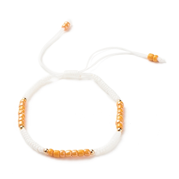 PandaHall Glass Seed Beaded Bracelet, Adjustable Bracelet for Women, Dark Orange, Inner Diameter: 2-3/8~3-3/4 inch(5.9~9.6cm) Glass
PandaHall Glass Seed Beaded Bracelet, Adjustable Bracelet for Women, Dark Orange, Inner Diameter: 2-3/8~3-3/4 inch(5.9~9.6cm) Glass