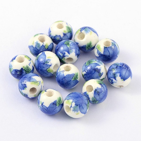 PandaHall Handmade Printed Porcelain Beads, Round, Royal Blue, 10mm, Hole: 3mm Porcelain Round Blue
PandaHall Handmade Printed Porcelain Beads, Round, Royal Blue, 10mm, Hole: 3mm Porcelain Round Blue