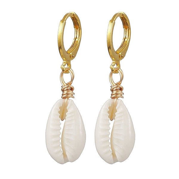PandaHall Natural Mixed Cowrie Shell Hoop Earrings, Brass Huggie Hoop Earring Findings, White, 37x10mm Shell Shell Shape White
PandaHall Natural Mixed Cowrie Shell Hoop Earrings, Brass Huggie Hoop Earring Findings, White, 37x10mm Shell Shell Shape White