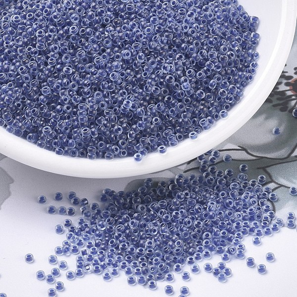 PandaHall MIYUKI Round Rocailles Beads, Japanese Seed Beads, 11/0, (RR1928) Semi-Frosted Blue Lined Crystal, 2x1.3mm, Hole: 0.8mm, about...
PandaHall MIYUKI Round Rocailles Beads, Japanese Seed Beads, 11/0, (RR1928) Semi-Frosted Blue Lined Crystal, 2x1.3mm, Hole: 0.8mm, about...