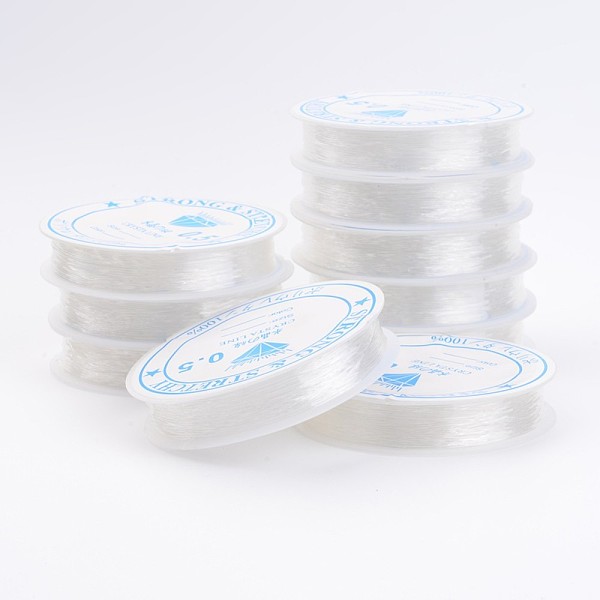 PandaHall Clear Elastic Crystal Thread, Stretchy String Bead Cord, for Beaded Jewelry Making, 0.5mm, about 13.67 yards(12.5m)/roll TPU Round...
PandaHall Clear Elastic Crystal Thread, Stretchy String Bead Cord, for Beaded Jewelry Making, 0.5mm, about 13.67 yards(12.5m)/roll TPU Round...
