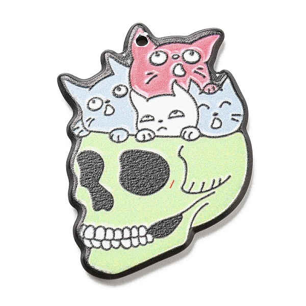 PandaHall Halloween Theme Acrylic Pendants, Cat, Skull, 38x27x2.5mm, Hole: 1.5mm Acrylic Skull
PandaHall Halloween Theme Acrylic Pendants, Cat, Skull, 38x27x2.5mm, Hole: 1.5mm Acrylic Skull