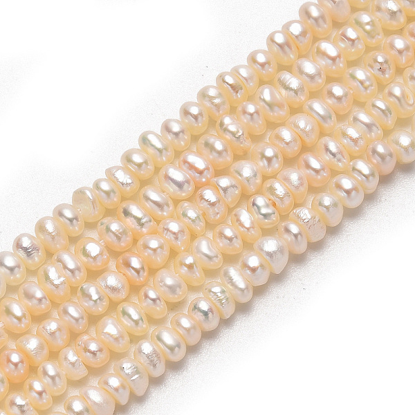 PandaHall Grade AA Natural Cultured Freshwater Pearl Beads Strands, Two Sides Polished, Creamy White, 3~4mm, Hole: 0.8mm, about...
PandaHall Grade AA Natural Cultured Freshwater Pearl Beads Strands, Two Sides Polished, Creamy White, 3~4mm, Hole: 0.8mm, about...