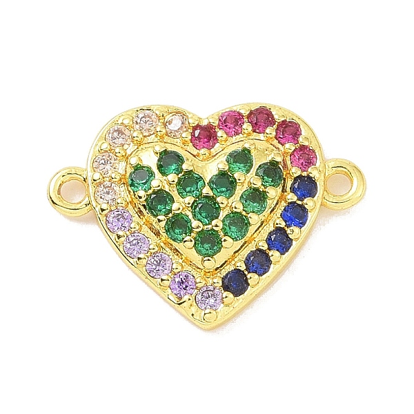PandaHall Real 18K Gold Plated Brass Micro Pave Cubic Zirconia Connector Charms, Heart Links, Colorful, 11x15.5x3mm, Hole: 1.1mm Brass+Cubic...
PandaHall Real 18K Gold Plated Brass Micro Pave Cubic Zirconia Connector Charms, Heart Links, Colorful, 11x15.5x3mm, Hole: 1.1mm Brass+Cubic...