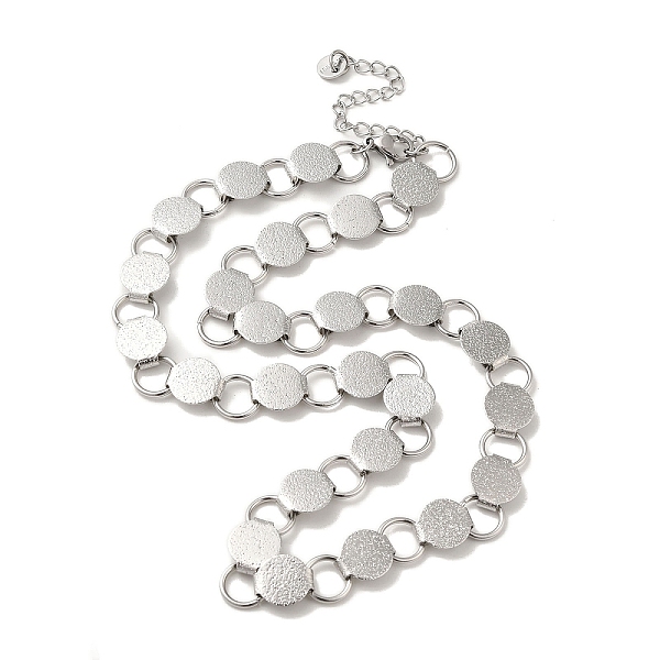 PandaHall Handmade 304 Stainless Steel Necklaces, Flat Round Chains Necklaces, Stainless Steel Color, 16.22 inch(41.2cm) 304 Stainless Steel
PandaHall Handmade 304 Stainless Steel Necklaces, Flat Round Chains Necklaces, Stainless Steel Color, 16.22 inch(41.2cm) 304 Stainless Steel