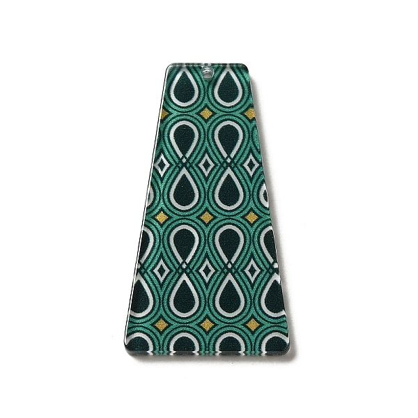 PandaHall Printed Acrylic Pendants, Trapezoid, Green, 44.5x23.5x2.5mm, Hole: 1.5mm Acrylic Trapezoid Green
PandaHall Printed Acrylic Pendants, Trapezoid, Green, 44.5x23.5x2.5mm, Hole: 1.5mm Acrylic Trapezoid Green