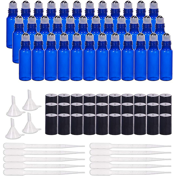 PandaHall Glass Bottle, with Steel Roller Ball and Plastic Cap, Plastic Graduated Pipettes, Mixed Color, 5.9x1.6cm, Capacity: 5ml, 30pcs/box..., Multicolor
PandaHall Glass Bottle, with Steel Roller Ball and Plastic Cap, Plastic Graduated Pipettes, Mixed Color, 5.9x1.6cm, Capacity: 5ml, 30pcs/box..., Multicolor