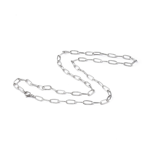 PandaHall 201 Stainless Steel Paperclip Chain Necklace for Men Women, Stainless Steel Color, 20.47 inch(52cm), Wide: 4mm 201 Stainless Steel
PandaHall 201 Stainless Steel Paperclip Chain Necklace for Men Women, Stainless Steel Color, 20.47 inch(52cm), Wide: 4mm 201 Stainless Steel