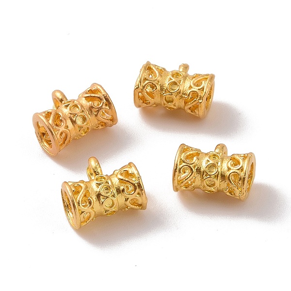 PandaHall Hollow Alloy Tube Bails, Loop Bails, Hanger Links, Matte Gold Color, 7x8x5mm, Hole: 1.2mm, Inner Diameter: 2.5mm Alloy Tube
PandaHall Hollow Alloy Tube Bails, Loop Bails, Hanger Links, Matte Gold Color, 7x8x5mm, Hole: 1.2mm, Inner Diameter: 2.5mm Alloy Tube