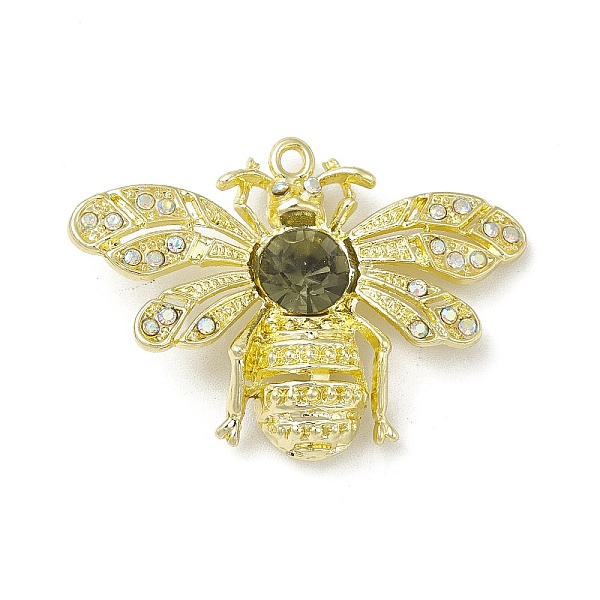 PandaHall Rack Plating Alloy Glass Pendants, with Rhinestone, Bees, Golden, 26x36.5x7mm, Hole: 1.6mm Alloy+Glass Bees
PandaHall Rack Plating Alloy Glass Pendants, with Rhinestone, Bees, Golden, 26x36.5x7mm, Hole: 1.6mm Alloy+Glass Bees