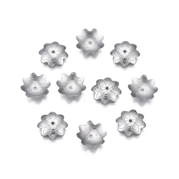 PandaHall 304 Stainless Steel Bead Caps, Multi-Petal, Flower, Stainless Steel Color, 10.5x10x2mm, Hole: 0.9mm 304 Stainless Steel
PandaHall 304 Stainless Steel Bead Caps, Multi-Petal, Flower, Stainless Steel Color, 10.5x10x2mm, Hole: 0.9mm 304 Stainless Steel