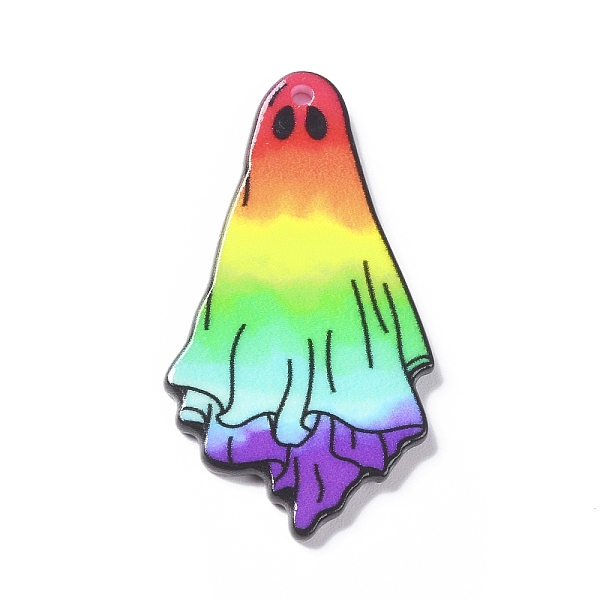 PandaHall Halloween Printed Acrylic Pendants, Ghost Charm, Colorful, 45.5x25x2mm, Hole: 1.8mm Acrylic Ghost
PandaHall Halloween Printed Acrylic Pendants, Ghost Charm, Colorful, 45.5x25x2mm, Hole: 1.8mm Acrylic Ghost