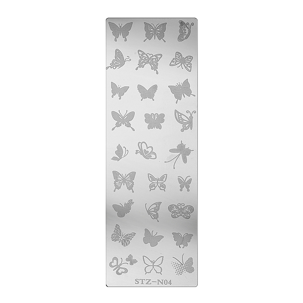 PandaHall Stainless Steel Nail Art Stamping Plates, Nail Image Templates, Rectangle with Butterfly Pattern, Stainless Steel Color, 120x40mm...
PandaHall Stainless Steel Nail Art Stamping Plates, Nail Image Templates, Rectangle with Butterfly Pattern, Stainless Steel Color, 120x40mm...