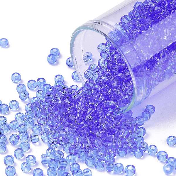 PandaHall TOHO Round Seed Beads, Japanese Seed Beads, (13) Transparent Light Sapphire, 8/0, 3mm, Hole: 1mm, about 222pcs/bottle, 10g/bottle..., Blue
PandaHall TOHO Round Seed Beads, Japanese Seed Beads, (13) Transparent Light Sapphire, 8/0, 3mm, Hole: 1mm, about 222pcs/bottle, 10g/bottle..., Blue