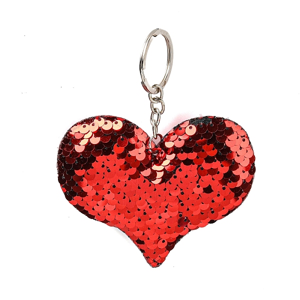 PandaHall PVC Reflective Sequin Heart Pendant Keychain, with Platinum Plated Iron Findings, for Car Keychain Bag Ornament, Red, 11.5~12cm...
PandaHall PVC Reflective Sequin Heart Pendant Keychain, with Platinum Plated Iron Findings, for Car Keychain Bag Ornament, Red, 11.5~12cm...
