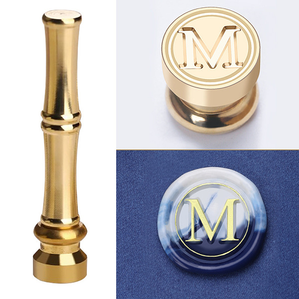 PandaHall Golden Tone Brass Wax Seal Stamp Head with Bamboo Stick Shaped Handle, for Greeting Card Making, Letter M, 74.5x15mm Brass Letter...
PandaHall Golden Tone Brass Wax Seal Stamp Head with Bamboo Stick Shaped Handle, for Greeting Card Making, Letter M, 74.5x15mm Brass Letter...