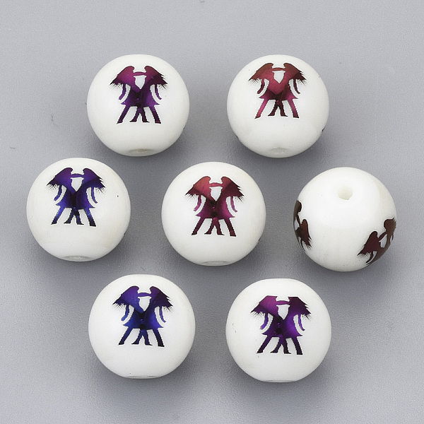 PandaHall Electroplate Glass Beads, Round with Constellations Pattern, Purple Plated, Gemini, 10mm, Hole: 1.2mm Glass Gemini
PandaHall Electroplate Glass Beads, Round with Constellations Pattern, Purple Plated, Gemini, 10mm, Hole: 1.2mm Glass Gemini