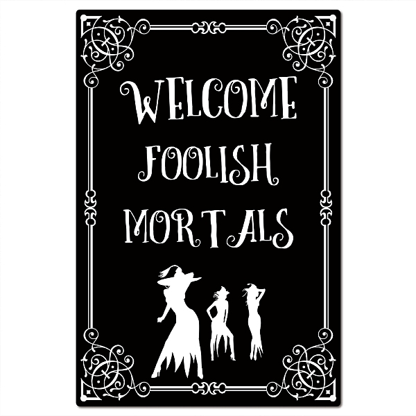 PandaHall CREATCABIN Funny Metal Tin Sign Welcome Foolish Mortals Signs Vintage Wall Art Decor Rustic Farmhouse Backyard Home Bar Holiday...
PandaHall CREATCABIN Funny Metal Tin Sign Welcome Foolish Mortals Signs Vintage Wall Art Decor Rustic Farmhouse Backyard Home Bar Holiday...