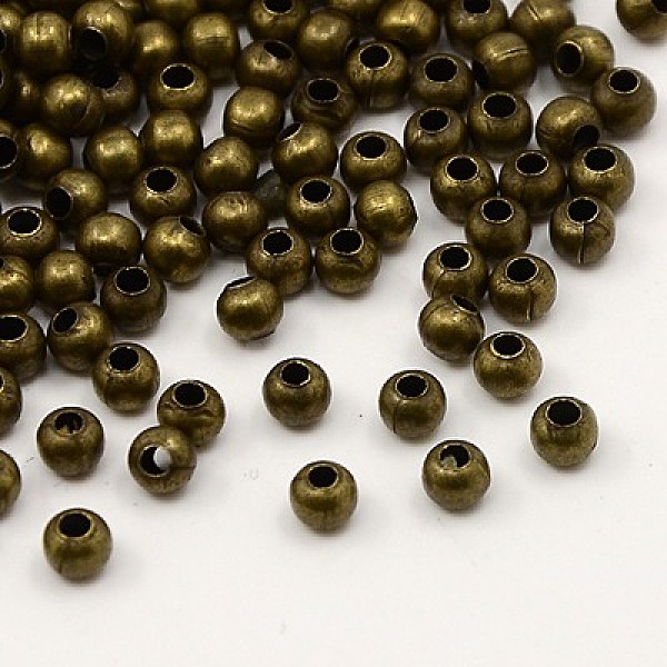PandaHall Iron Spacer Beads, Lead Free & Nickel Free, Round, Antique Bronze, 3.2mm, Hole: 1mm Iron Round
PandaHall Iron Spacer Beads, Lead Free & Nickel Free, Round, Antique Bronze, 3.2mm, Hole: 1mm Iron Round