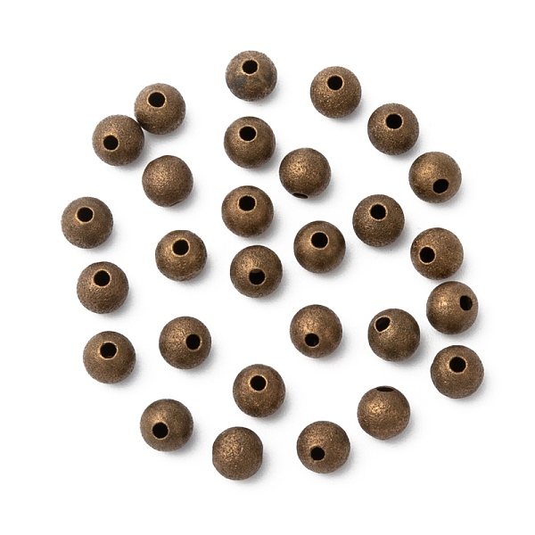 PandaHall Antique Bronze Color Brass Textured Round Beads, Nickel Free, Size: about 6mm in diameter, hole: 1mm Brass Round
PandaHall Antique Bronze Color Brass Textured Round Beads, Nickel Free, Size: about 6mm in diameter, hole: 1mm Brass Round