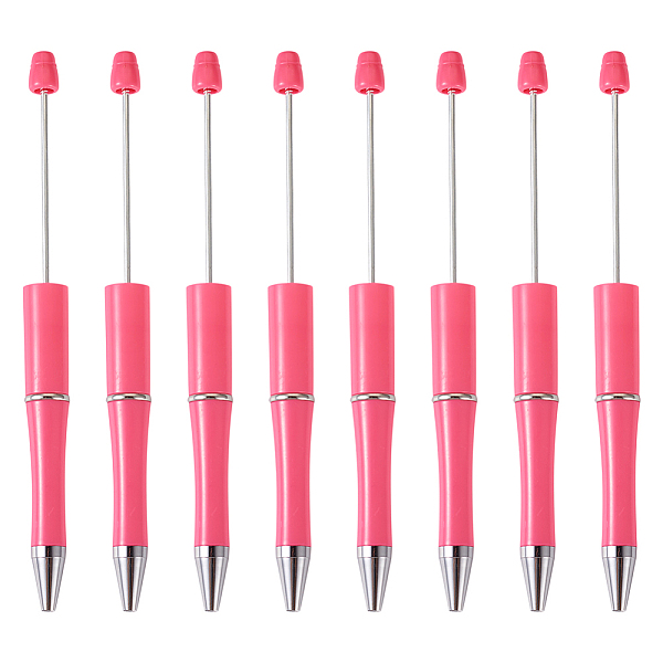 PandaHall Plastic Ball-Point Pen, Beadable Pen, for DIY Personalized Pen with Jewelry Beads, Hot Pink, 145x11.5mm Plastic
PandaHall Plastic Ball-Point Pen, Beadable Pen, for DIY Personalized Pen with Jewelry Beads, Hot Pink, 145x11.5mm Plastic