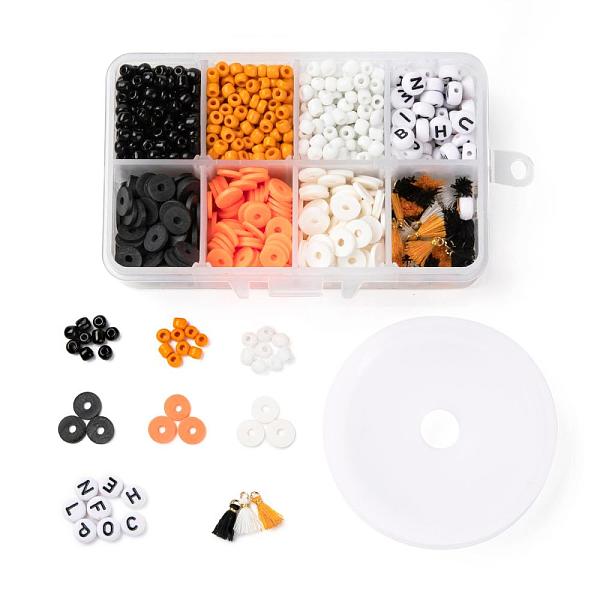 PandaHall 3 Colors 1155Pcs DIY Halloween Theme Stretch Bracelets Making Kits, Including Round Glass Seed Beads, Polymer Clay Heishi Beads..., Multicolor
PandaHall 3 Colors 1155Pcs DIY Halloween Theme Stretch Bracelets Making Kits, Including Round Glass Seed Beads, Polymer Clay Heishi Beads..., Multicolor