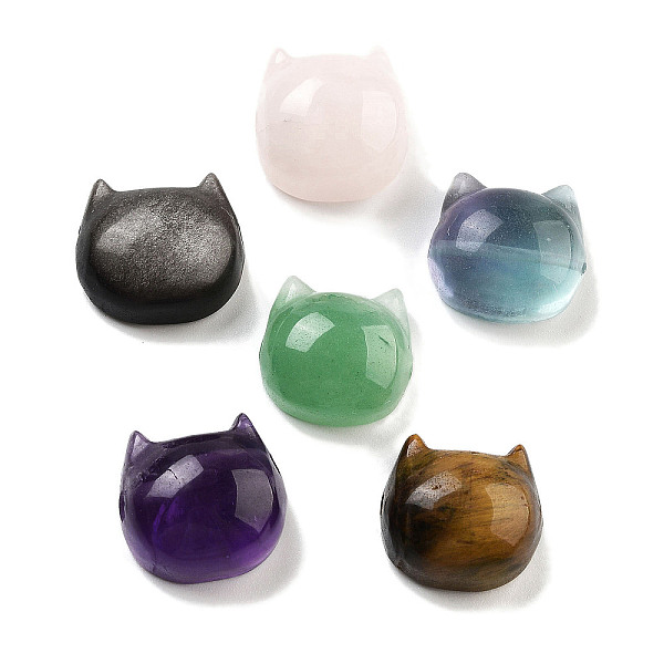 PandaHall Natural Mixed Gemstone Beads, Cat Head Shape, 14~16.5x13~15.5x7.5~10mm, Hole: 1.2~1.6mm Mixed Stone Cat Shape
PandaHall Natural Mixed Gemstone Beads, Cat Head Shape, 14~16.5x13~15.5x7.5~10mm, Hole: 1.2~1.6mm Mixed Stone Cat Shape