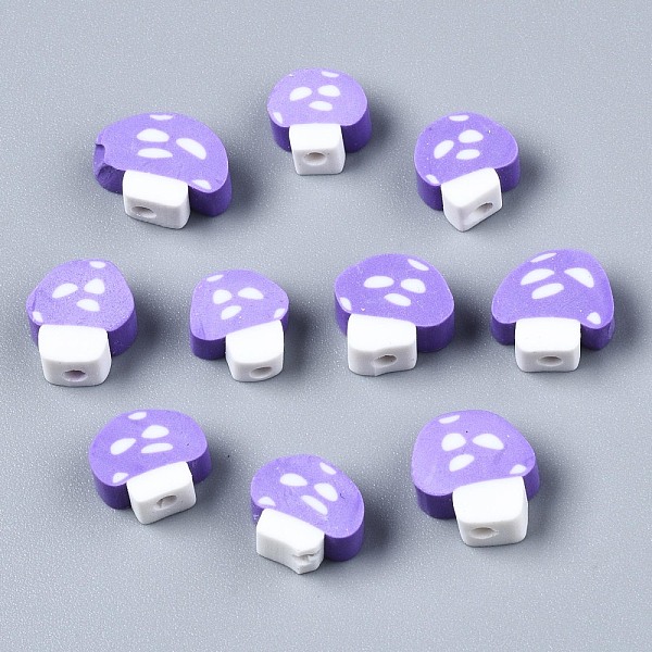 PandaHall Handmade Polymer Clay Beads, Mushroom, Medium Purple, 9~13x8.5~12x4~5mm, Hole: 1.8mm Polymer Clay Mushroom
PandaHall Handmade Polymer Clay Beads, Mushroom, Medium Purple, 9~13x8.5~12x4~5mm, Hole: 1.8mm Polymer Clay Mushroom