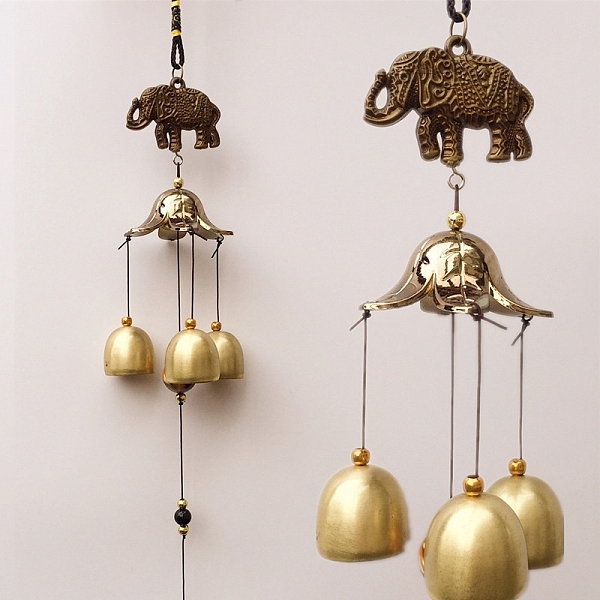 PandaHall Alloy Wind Chimes, Pendant Decorations, with Bell Charms, Elephant, 460mm Alloy Elephant
PandaHall Alloy Wind Chimes, Pendant Decorations, with Bell Charms, Elephant, 460mm Alloy Elephant