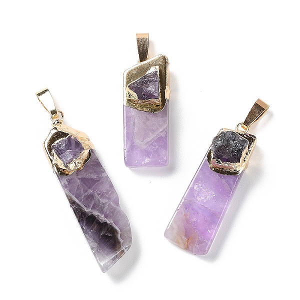 PandaHall Natural Amethyst Big Pendants, with Golden Plated Brass Snap on Bails, Rectangle Charms, 20~74x8~14x6~16mm, Hole: 10x4mm Amethyst...
PandaHall Natural Amethyst Big Pendants, with Golden Plated Brass Snap on Bails, Rectangle Charms, 20~74x8~14x6~16mm, Hole: 10x4mm Amethyst...