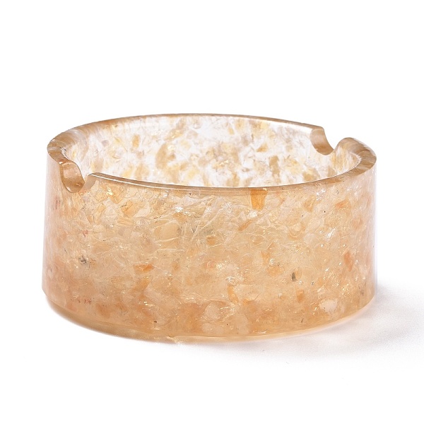 PandaHall Resin with Natural Citrine Chip Stones Ashtray, Home OFFice Tabletop Decoration, Flat Round, 77x33mm, Inner Diameter: 63.5mm...
PandaHall Resin with Natural Citrine Chip Stones Ashtray, Home OFFice Tabletop Decoration, Flat Round, 77x33mm, Inner Diameter: 63.5mm...