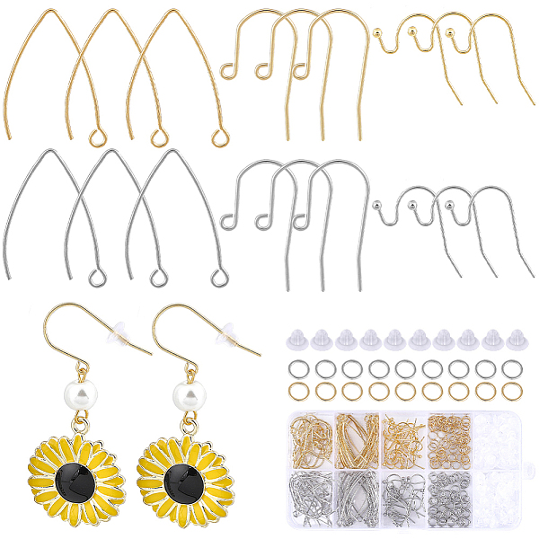PandaHall SUNNYCLUE 1 Box 338Pcs Earring Findings Stainless Steel Earring Hooks 108Pcs Fish Hooks Earrings Wires 110Pcs Open Jump Rings...
PandaHall SUNNYCLUE 1 Box 338Pcs Earring Findings Stainless Steel Earring Hooks 108Pcs Fish Hooks Earrings Wires 110Pcs Open Jump Rings...