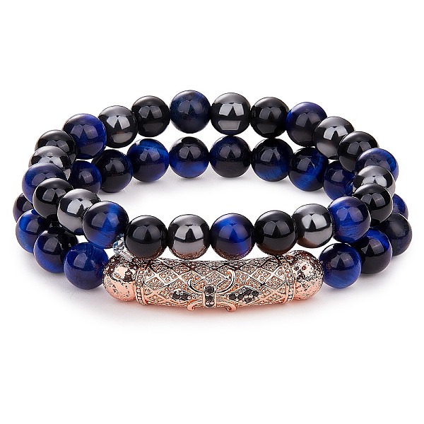 PandaHall 2Pcs 2 Style Natural Tiger Eye & Gemstone Stretch Bracelets Set, Cubic Zirconia Tube Beaded Essential Oil Gemstone Bracelet for...
PandaHall 2Pcs 2 Style Natural Tiger Eye & Gemstone Stretch Bracelets Set, Cubic Zirconia Tube Beaded Essential Oil Gemstone Bracelet for...