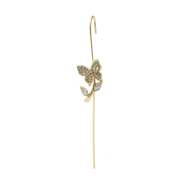 PandaHall Butterfly Brass Crystal Rhinestone Ear Wrap Crawler Hook Earrings for Women, Real 18K Gold Plated, Butterfly, 73.5x11mm Rhinestone..., Clear
PandaHall Butterfly Brass Crystal Rhinestone Ear Wrap Crawler Hook Earrings for Women, Real 18K Gold Plated, Butterfly, 73.5x11mm Rhinestone..., Clear