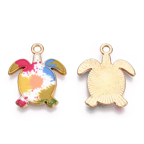 PandaHall Printed Alloy Pendants, Light Gold, Tortoise Charm, Mixed Color, 21.5x18x1.5mm, Hole: 1.8mm Alloy Others Multicolor
PandaHall Printed Alloy Pendants, Light Gold, Tortoise Charm, Mixed Color, 21.5x18x1.5mm, Hole: 1.8mm Alloy Others Multicolor