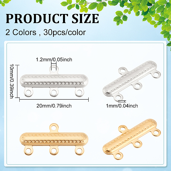 PandaHall DICOSMETIC 60Pcs 2 Colors Layering Clasps Multiple Strands Clasp Rectangle Link Connector Golden Slide on End Clasp Stainless...
PandaHall DICOSMETIC 60Pcs 2 Colors Layering Clasps Multiple Strands Clasp Rectangle Link Connector Golden Slide on End Clasp Stainless...