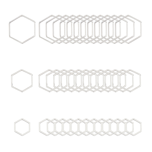 PandaHall UNICRAFTALE about 36pcs 3 Sizes Hexagon Link Charm Stainless Steel Linking Circle Frames Connectors Metal Hollow Charm for...
PandaHall UNICRAFTALE about 36pcs 3 Sizes Hexagon Link Charm Stainless Steel Linking Circle Frames Connectors Metal Hollow Charm for...