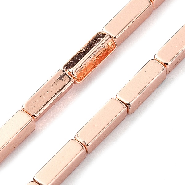 PandaHall Electroplated Synthetic Non-magnetic Hematite Beads Strands, Rectangle, Rose Gold Plated, 8.5~9x3x3mm, Hole: 0.7mm, about...
PandaHall Electroplated Synthetic Non-magnetic Hematite Beads Strands, Rectangle, Rose Gold Plated, 8.5~9x3x3mm, Hole: 0.7mm, about...