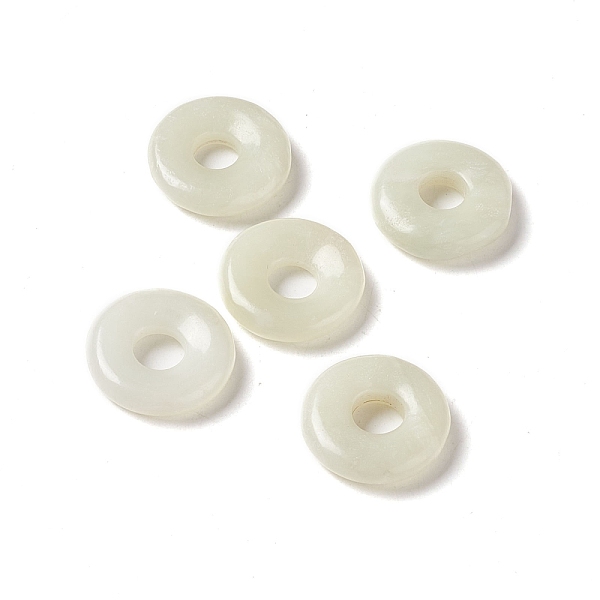 PandaHall Natural New Jade Pendants, Donut/Pi Disc Charm Charm, 20x5~7mm, Hole: 6mm New Jade Donut
PandaHall Natural New Jade Pendants, Donut/Pi Disc Charm Charm, 20x5~7mm, Hole: 6mm New Jade Donut