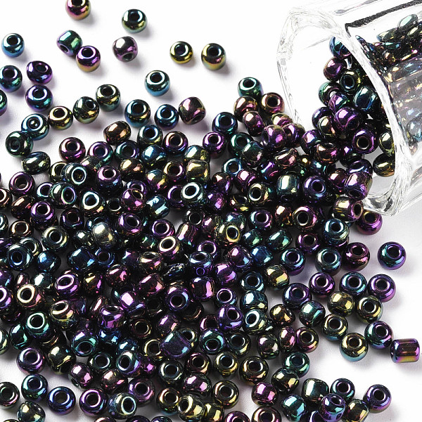 PandaHall 6/0 Glass Seed Beads, Iris Round, Colorful, 4mm, Hole: 1mm, about 4500pcs/pound Glass
PandaHall 6/0 Glass Seed Beads, Iris Round, Colorful, 4mm, Hole: 1mm, about 4500pcs/pound Glass