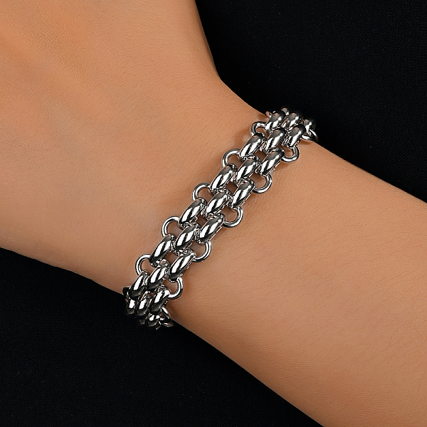 PandaHall Minimalist Punk Stainless Steel Bracelet for Women, Perfect for Vacation Dates Stainless Steel
PandaHall Minimalist Punk Stainless Steel Bracelet for Women, Perfect for Vacation Dates Stainless Steel