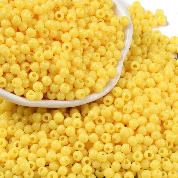 PandaHall Opaque Acrylic Beads, Round, Gold, 4x3.5mm, Hole: 1.6mm, about 18000pcs/500g Acrylic Round Gold
PandaHall Opaque Acrylic Beads, Round, Gold, 4x3.5mm, Hole: 1.6mm, about 18000pcs/500g Acrylic Round Gold