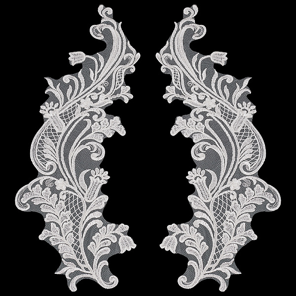 PandaHall Gorgecraft 2Pcs 2 Style Rayon Embroidery Costume Accessories, Lace Applique Patch, Sewing Craft Decoration, Floral Pattern..., White
PandaHall Gorgecraft 2Pcs 2 Style Rayon Embroidery Costume Accessories, Lace Applique Patch, Sewing Craft Decoration, Floral Pattern..., White