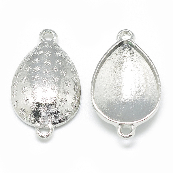 PandaHall Alloy Connector Rhinestone Settings, teardrop, Platinum, Fit for 13x18mm Rhinestone, 25.5x14.5x4.5mm, Hole: 2mm Alloy Teardrop
PandaHall Alloy Connector Rhinestone Settings, teardrop, Platinum, Fit for 13x18mm Rhinestone, 25.5x14.5x4.5mm, Hole: 2mm Alloy Teardrop