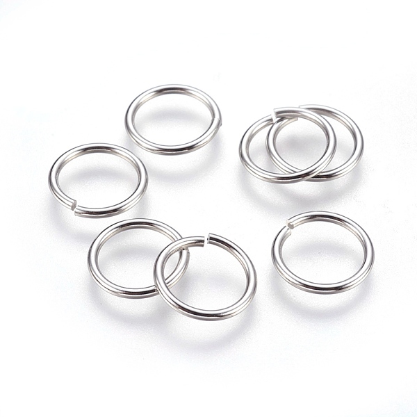 PandaHall 304 Stainless Steel Open Jump Rings, Stainless Steel Color, 13x1.3mm, Inner Diameter: 10mm, 600pcs/bag 304 Stainless Steel
PandaHall 304 Stainless Steel Open Jump Rings, Stainless Steel Color, 13x1.3mm, Inner Diameter: 10mm, 600pcs/bag 304 Stainless Steel