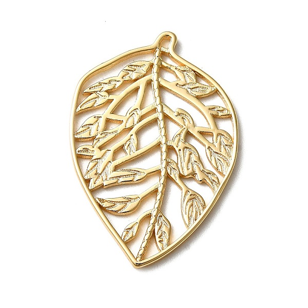 PandaHall Brass Pendants, Leaf, Real 18K Gold Plated, 32x22x1mm, Hole: 1mm Brass Leaf
PandaHall Brass Pendants, Leaf, Real 18K Gold Plated, 32x22x1mm, Hole: 1mm Brass Leaf