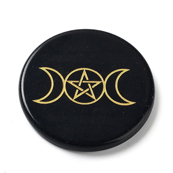 PandaHall Natural Obsidian Display Decorations, Home Decorations, Flat Round, Star, 54x5.5mm Obsidian Star
PandaHall Natural Obsidian Display Decorations, Home Decorations, Flat Round, Star, 54x5.5mm Obsidian Star