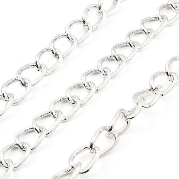 PandaHall Oxidation Aluminum Curb Chains, Unwelded, with Spool, Platinum, 11x7.5x1.5mm, about 98.43 Feet(30m)/Roll Aluminum
PandaHall Oxidation Aluminum Curb Chains, Unwelded, with Spool, Platinum, 11x7.5x1.5mm, about 98.43 Feet(30m)/Roll Aluminum
