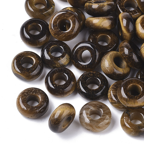 PandaHall Natural Tiger Eye European Beads, Large Hole Beads, Rondelle, 10x4.5mm, Hole: 4mm Tiger Eye Rondelle
PandaHall Natural Tiger Eye European Beads, Large Hole Beads, Rondelle, 10x4.5mm, Hole: 4mm Tiger Eye Rondelle